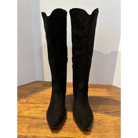 DV by Dolce Vita Women’s Kit Faux Suede Knee-High Boots – Black – Size 6 NWOB - Picture 3 of 12